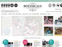 Tablet Screenshot of botanicals.co.uk